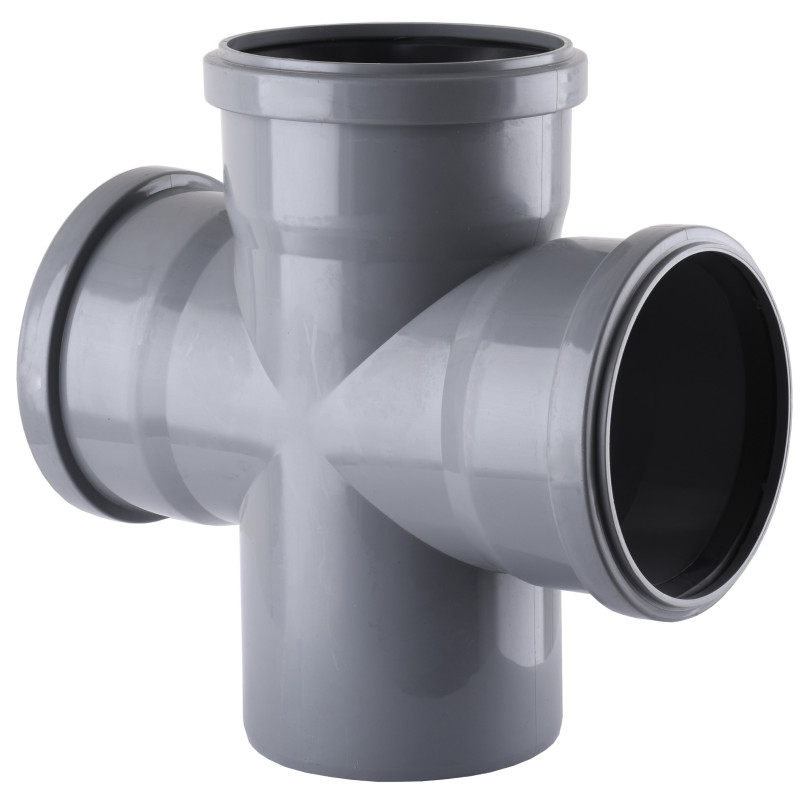 Хрестовина VSplast 110х110х110х90° для внутрішньої каналізації 