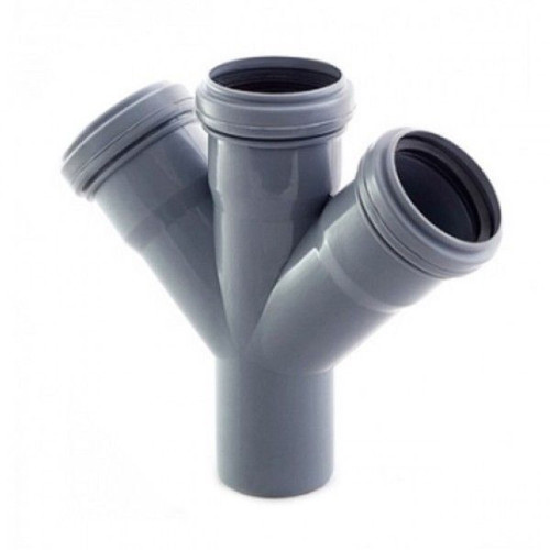 Хрестовина VSplast 50х50х50х45° для внутрішньої каналізації    