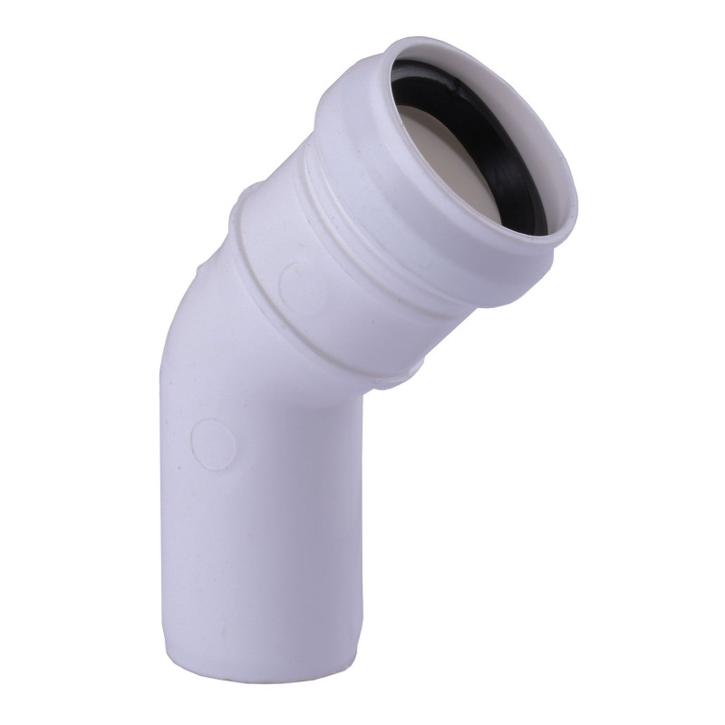 Колено VSplast 32x45° для внутренней канализации