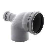 Відведення VSplast 110x90° (50 горизонтальне) для внутрішньої каналізації   