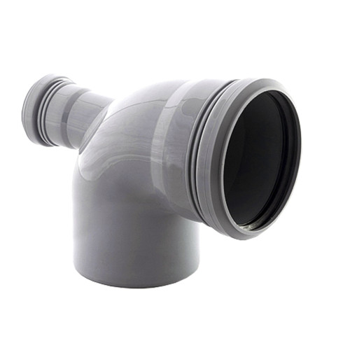 Відведення VSplast 110x90° (50 горизонтальне) для внутрішньої каналізації   