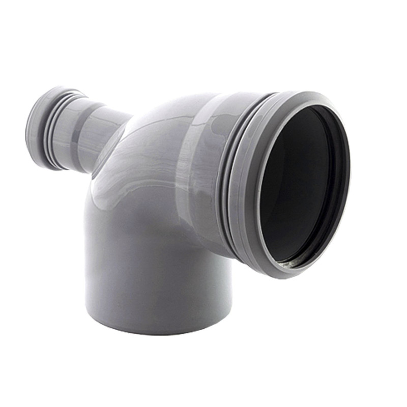 Відведення VSplast 110x90° (50 горизонтальне) для внутрішньої каналізації   