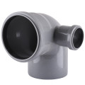 Відведення  VSplast 110х50x90° (50x90° праве) для внутрішньої каналізації   