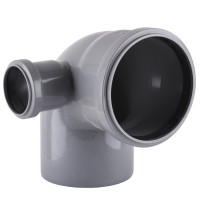 Відведення VSplast 110х50x90° (лiве) для внутрішньої каналізації  