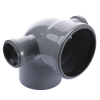 Відведення VSplast 110х50x90° (лiве, праве) для внутрішньої каналізації   