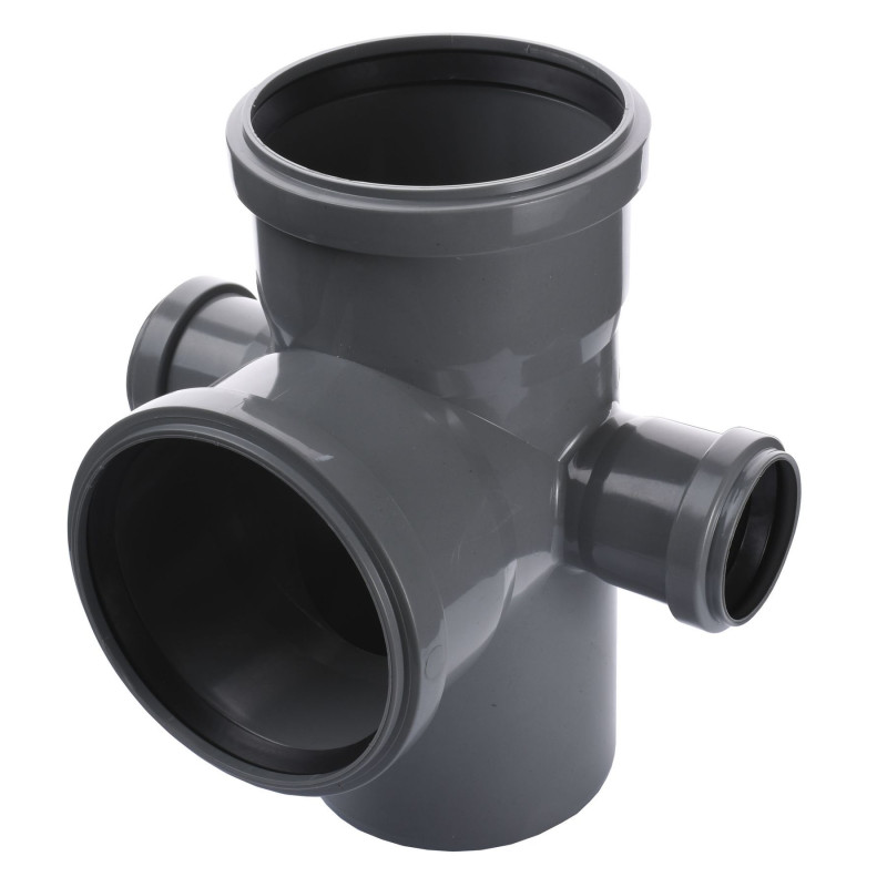 Хрестовина VSplast 110х110х50х50х90° (ліва, права) для внутрішньої каналізації    