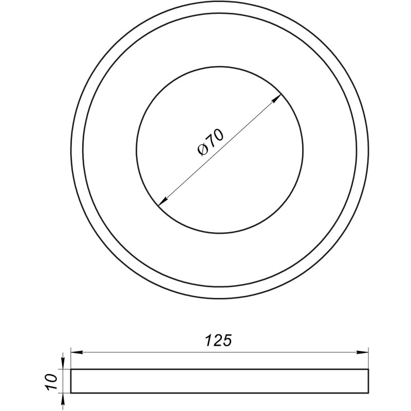 Редукция VSplast 110 (резиновая) для внутренней канализации 
