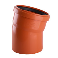 Коліно VSplast 110x15° для зовнішньої каналізації   