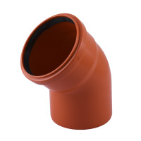 Коліно VSplast 110x45° для зовнішньої каналізації   