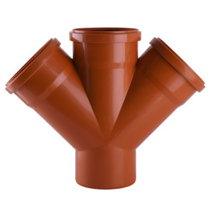 Хрестовина VSplast 110х110х110х45° для зовнішньої каналізації  