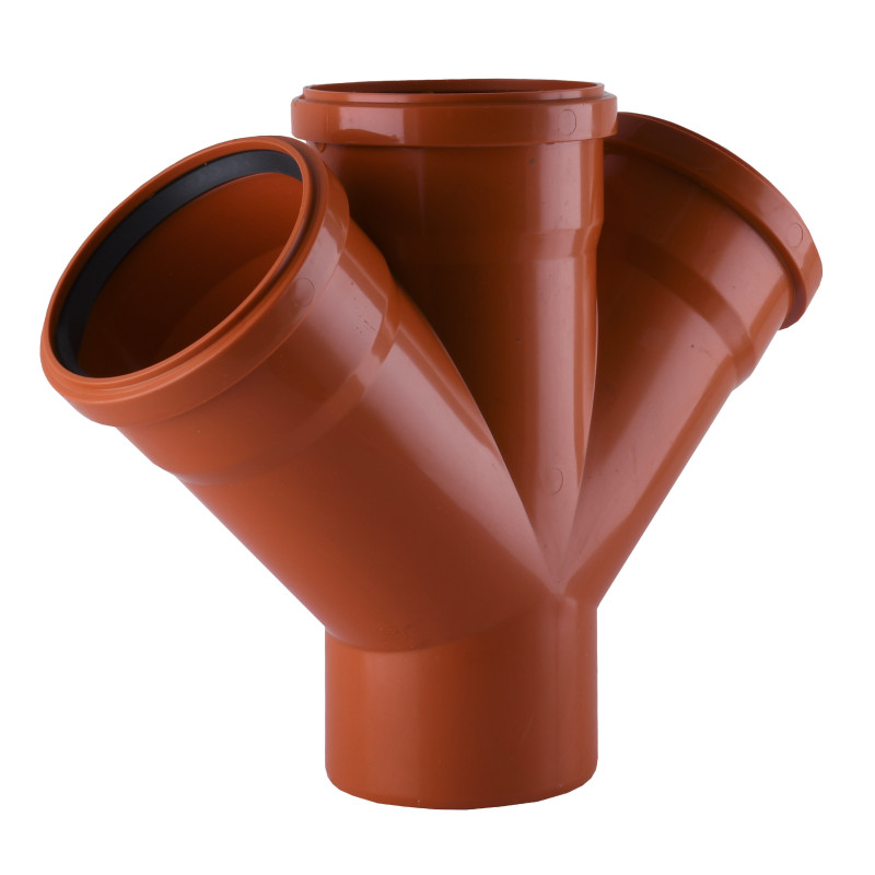 Крестовина VSplast 110х110х110х45° для наружной канализации