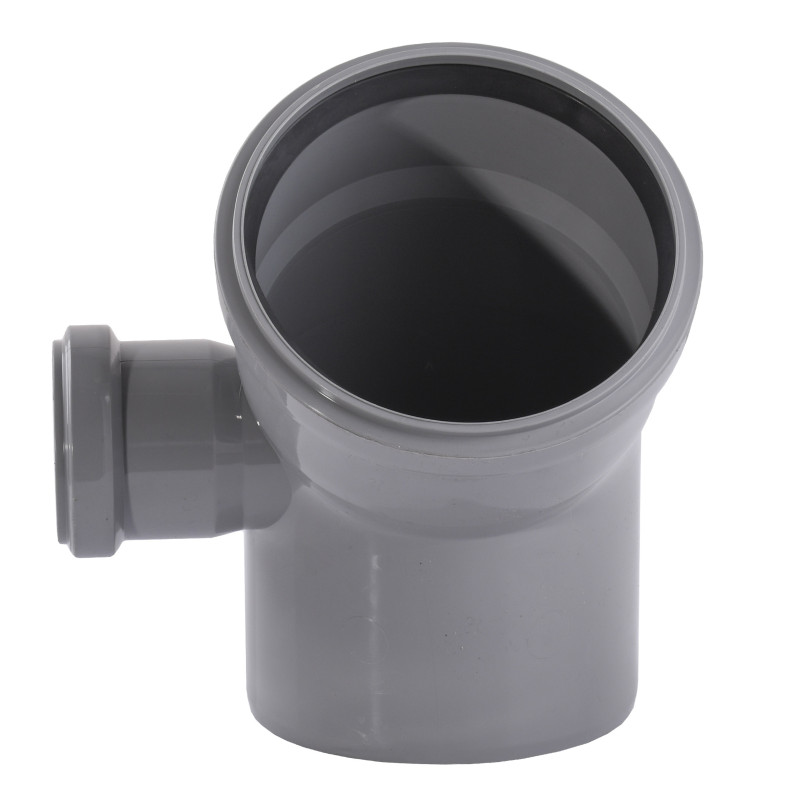 Отвод VSplast 110x110х45 (50х90° левый) для внутренней канализации 