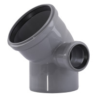 Відведення VSplast 110x100х45 (50х90° праве) для внутрішньої каналізації    