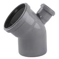 Отвод VSplast V 110x45 (50х90°х135 вертикальный) для внутренней канализации 