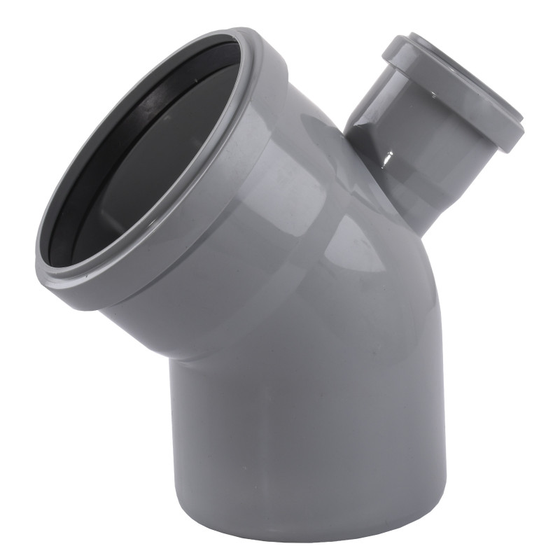 Отвод VSplast V 110x45 (50х90°х135 вертикальный) для внутренней канализации 