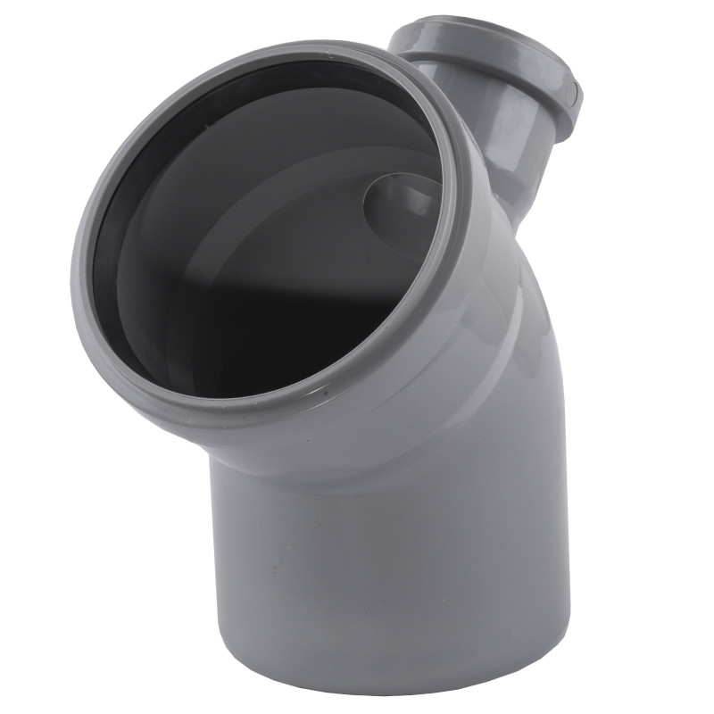 Отвод VSplast V 110x45 (50х90°х135 вертикальный) для внутренней канализации 