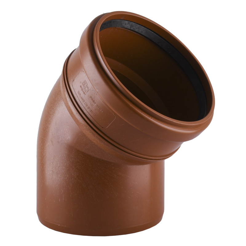 Коліно VSplast 160x45° для зовнішньої каналізації    