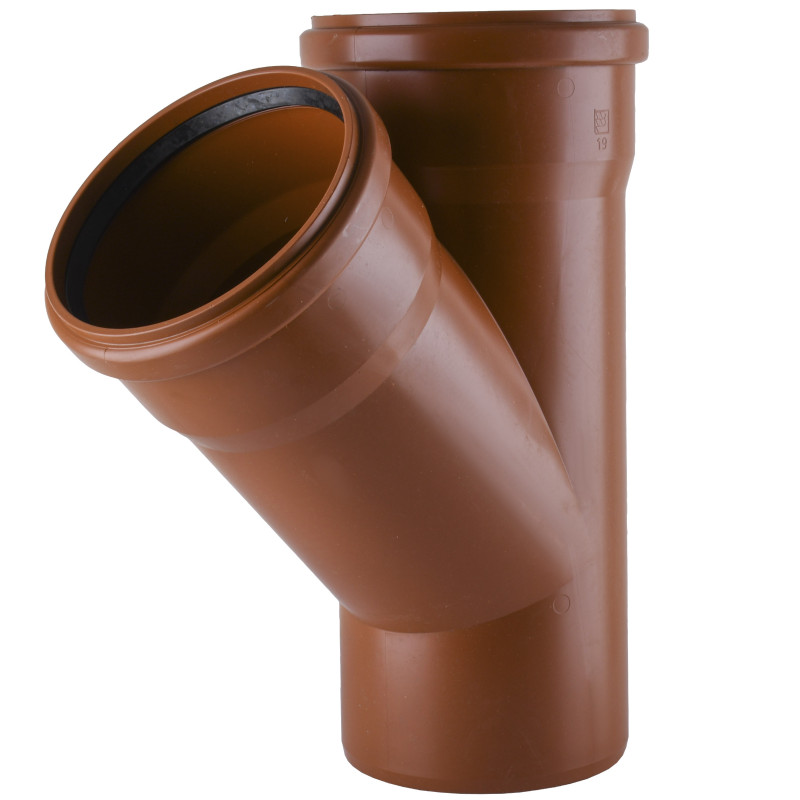 Тройник VSplast 160х160х45° для наружной канализации 