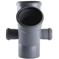 Хрестовина VSplast  110х110х45° (50х90° ліва, права) для внутрішньої каналізації    