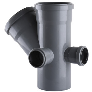 Хрестовина VSplast 110х110х45° (50х90° правий, задній) для внутрішньої каналізації    