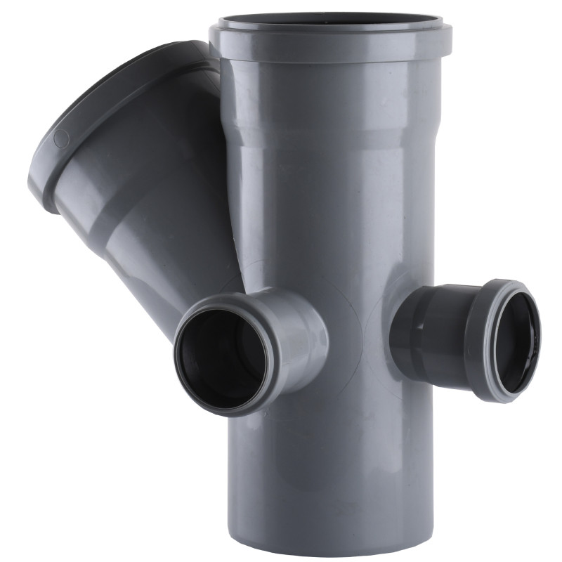 Хрестовина VSplast 110х110х45° (50х90° правий, задній) для внутрішньої каналізації    