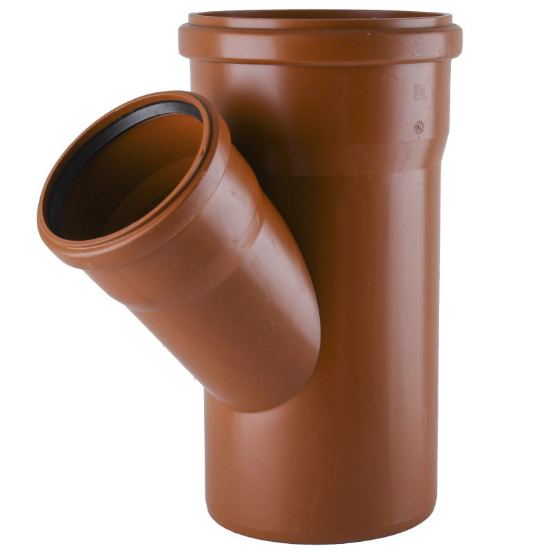 Тройник VSplast 160х110х45° для наружной канализации 