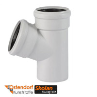 Трійник для безшумної каналізації Ostendorf Skolan 58/58 мм 67° (332300)