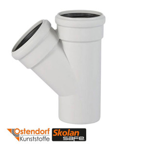 Тройник Ostendorf Skolan 45° 58/58 мм (332200)