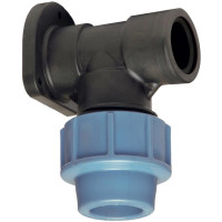 Коліно Настінне Unidelta Ø25x3/4" PN16  PP-B внутрішнє різьблення