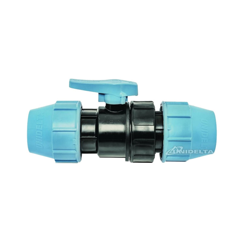 Кран шаровый Unidelta Ø32 PP-B наружная резьба