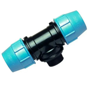 Трійник Unidelta Ø40 x 1 1/2" PN16  PP-B зовнішнє різьблення