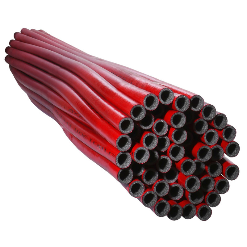 Утеплення для труб TEPLOIZOL EXTRA 6мм, ⌀52 ламінований,червоний  