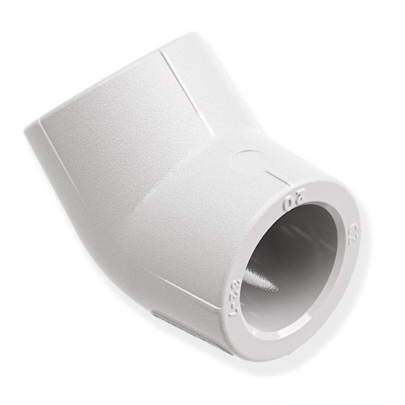 Коліно Wavin Ekoplastik PPR 45° 40 мм SKO04045XX    
