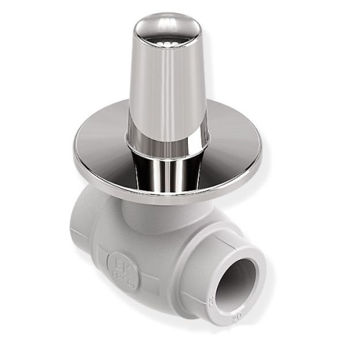 Кран "LUX" Wavin Ekoplastik PPR 25 SVEPLR025X (під штукатурку)  