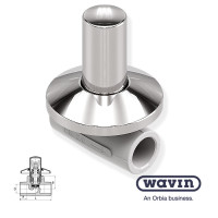 Кран "LUX" Wavin Ekoplastik PPR 25 SVEPLR025X (под штукатурку)