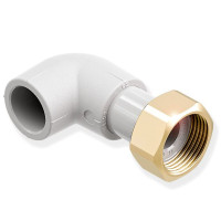 Кутник з накидною гайкою Wavin Ekoplastik PPR 20x1/2" SKOM02020X   