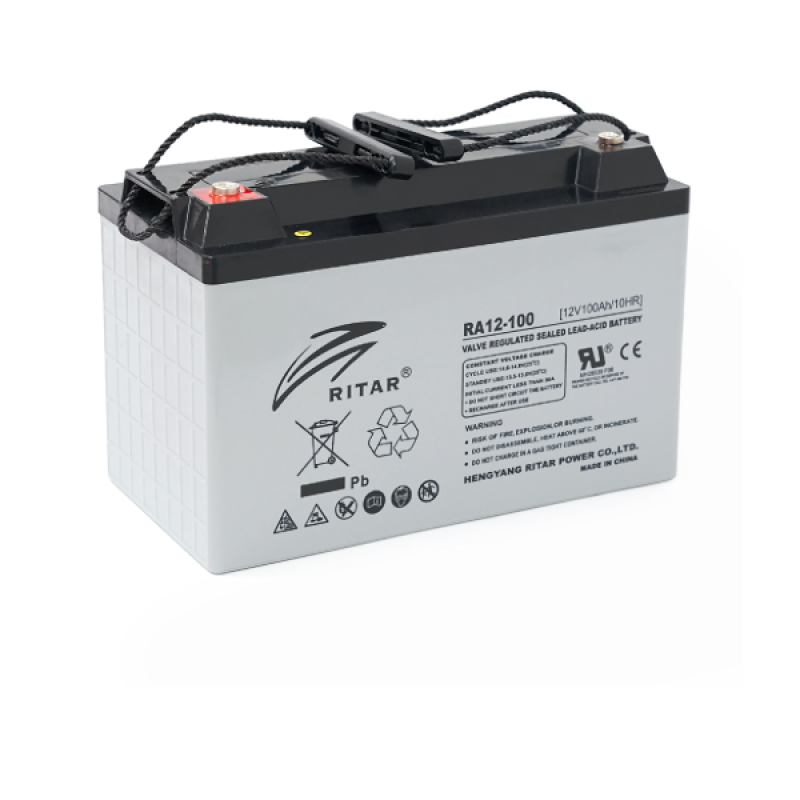 Акумуляторна батарея AGM RITAR RA12-100, Gray Case, 12V 100 Ah