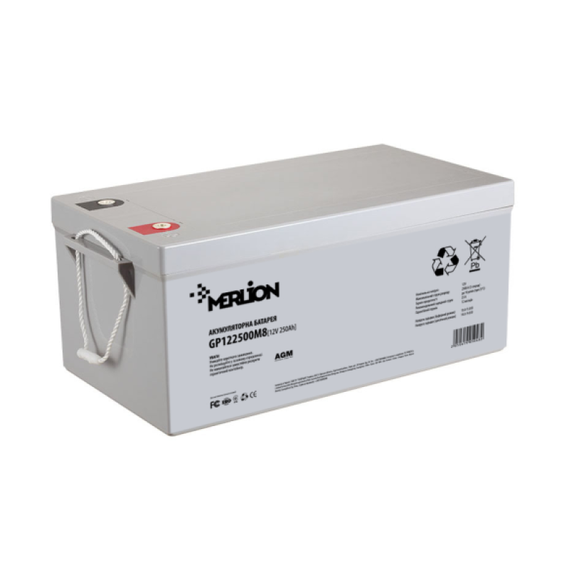 Акумуляторна батарея AGM MERLION GP122500M8, 12V 250 Ah