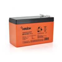 Акумуляторна батарея AGM MERLION GP1272F2 PREMIUM, Orange, 12V 7.2 Ah