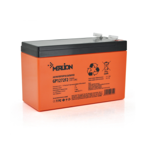 Аккумуляторная батарея AGM MERLION GP1272F2 PREMIUM, Orange, 12V 7.2 Ah