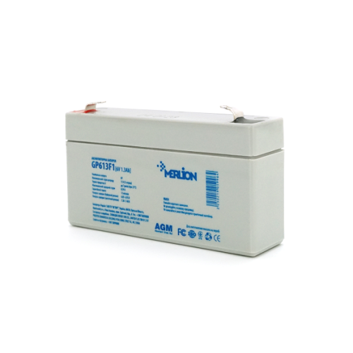 Акумуляторна батарея AGM MERLION GP613F1, 6V 1.3 Ah
