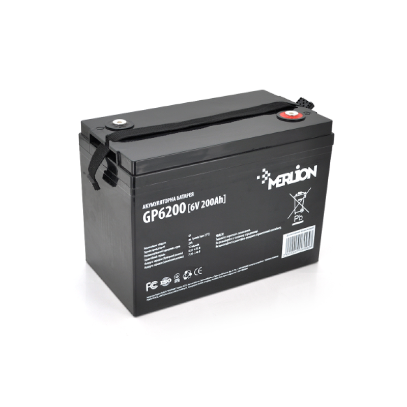 Акумуляторна батарея AGM MERLION GP6200, 6V 200 Ah