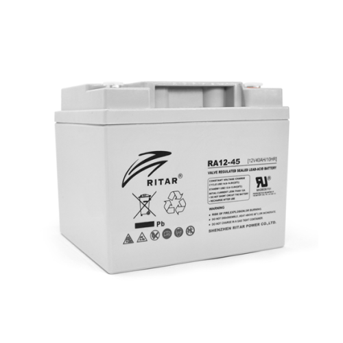 Акумуляторна батарея AGM RITAR RA12-45, Gray Case, 12V 45 Ah Акумуляторна батарея AGM RITAR RA12-45, Gray Case, 12V 45 Ah