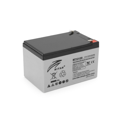Акумуляторна батарея AGM RITAR RT12120, Gray Case, 12V 12 Ah