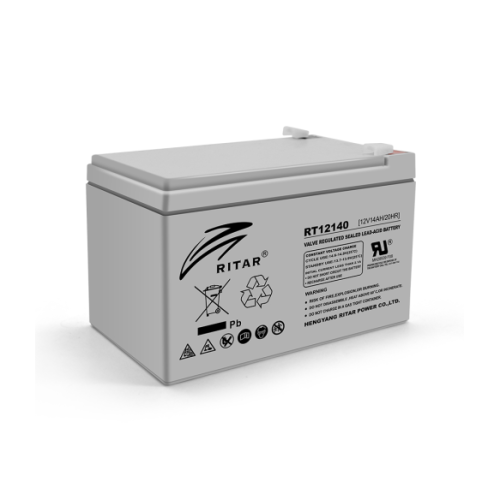 Акумуляторна батарея AGM RITAR RT12140H, Gray Case, 12V 14 Ah