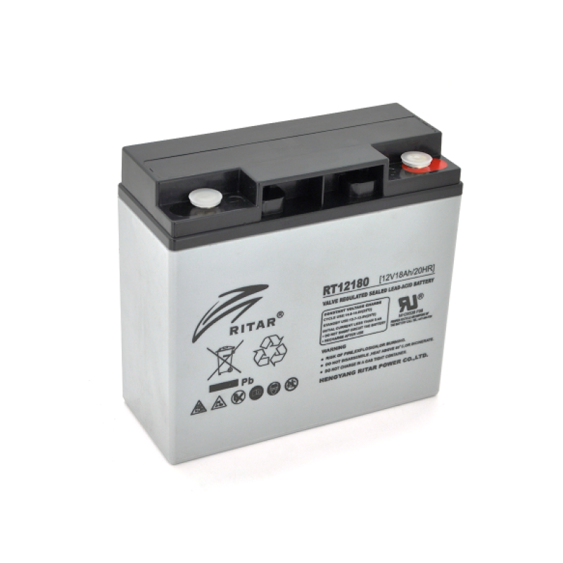 Аккумуляторная батарея AGM RITAR RT12180, Gray Case, 12V 18 Ah