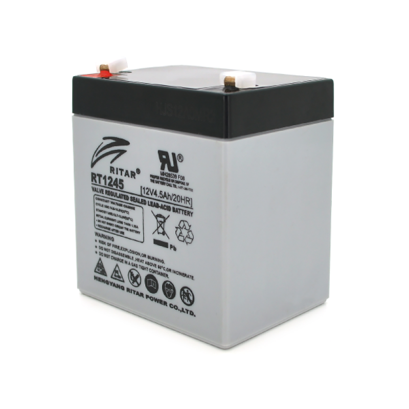 Аккумуляторная батарея AGM RITAR RT1245, Gray Case, 12V 4.5 Ah