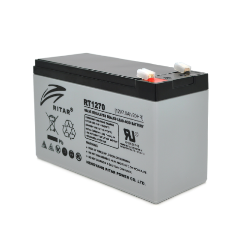 Акумуляторна батарея AGM RITAR RT1270, Gray Case, 12V 7 Ah