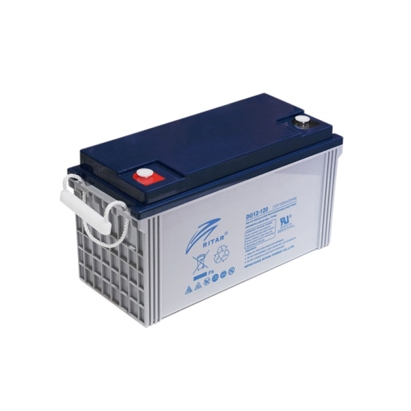 Аккумуляторная батарея 120 Ah GEL RITAR DG12-120, Gray Case, 12V