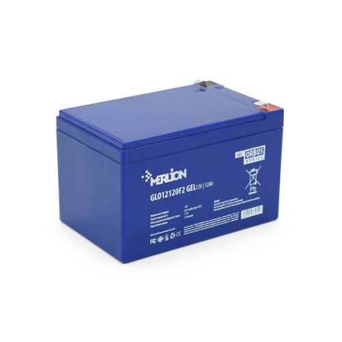 Аккумуляторная батарея гелевая 12 Ah MERLION ORBUS GLO12120F2 12 V BLUE